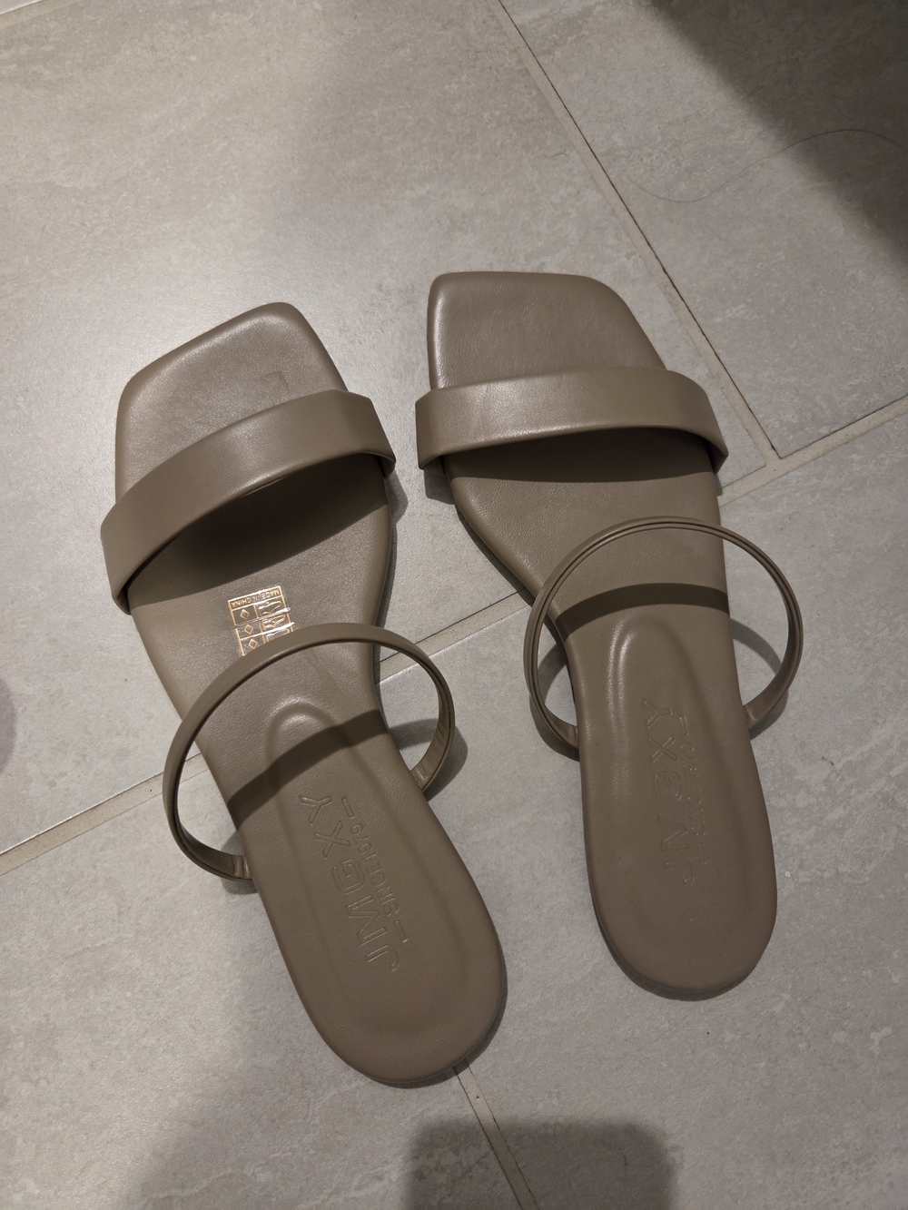 Women’s Brown Minimal Slide Sandals